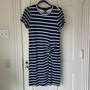 Banana Republic Striped Knot T shirt Dress